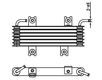 51.055 OIL COOLER AUTO COOLING PARTS for 2011 Nissan Juke রেফারেন্স নং ২১৬০৬-১ কেএক্স০৫