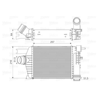 14461-1381R ইন্টারকুলার Assy For Renault Captur Clio IVV Duster 1.5 DCI 2013